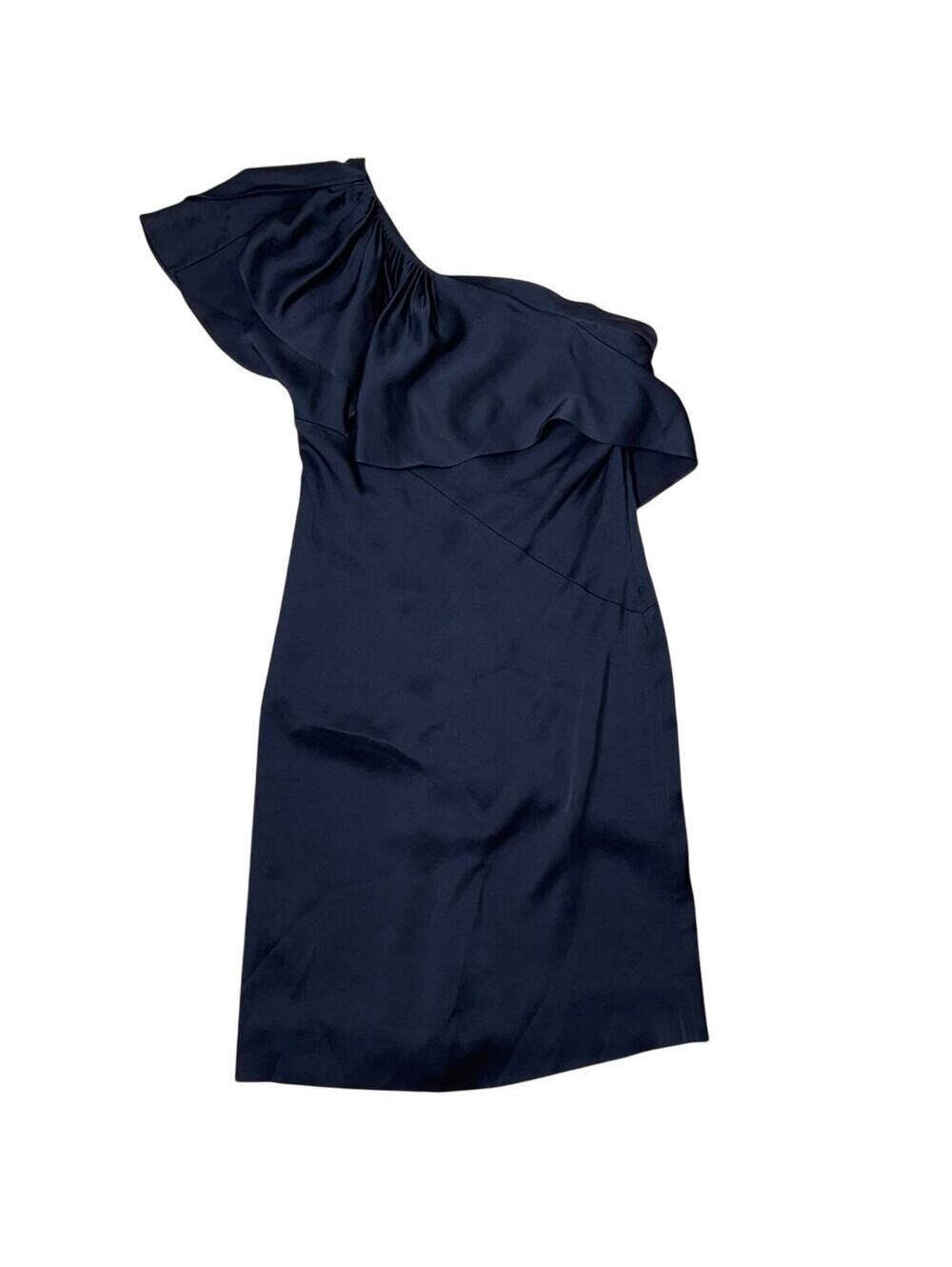 BCBG Max Azria Runway One Shoulder Shift Dress